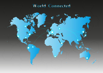 Naklejka premium World Map infographic template vector illustration eps10