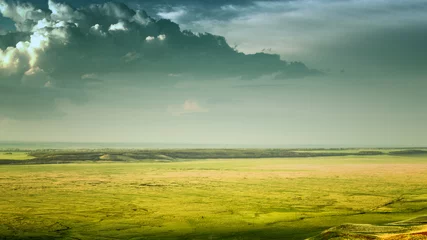 Foto auf Acrylglas Antireflex Dramatische Wolken und das verlorene Tal B&amp W © johndwilliams