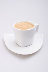 cup of coffee on background