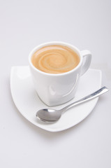 cup of coffee on background