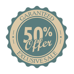 50 percent off vintage tag