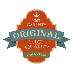 Original quality vintage design banner