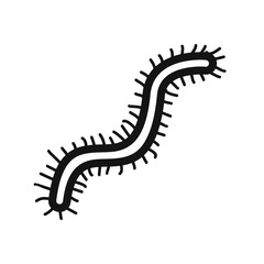 Virus black simple icon 