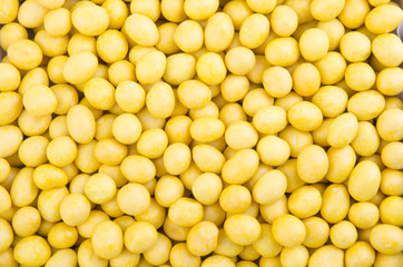 Peanutes or Crispy Coated Peanuts on background.