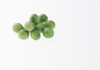 nuts or crispy coated green pea on the background.