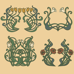 style labels on different topics for decoration and design