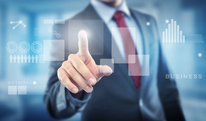 Man / Touchscreen / Concept