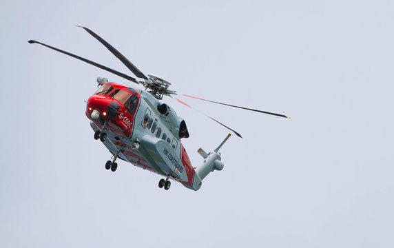 UK coastguard helicopter