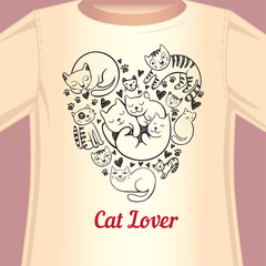 Cat lover T-shirt