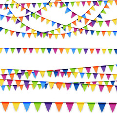 party garlands colored