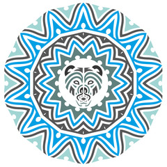 tribla bear circle pattern