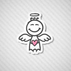 hand drawn angel