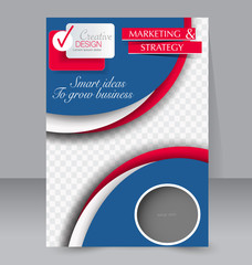 Brochure design. Flyer template. Editable A4 poster for business, education, presentation, website, magazine cover. 