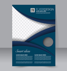 Brochure design. Flyer template. Editable A4 poster for business, education, presentation, website, magazine cover. 