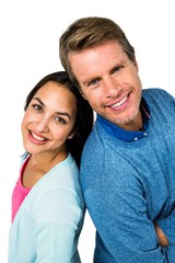 Fototapeta premium Portrait of cheerful young couple