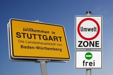 Umweltzone Stuttgart
frei mit grüner Plakette