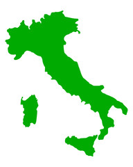 Fototapeta premium Karte von Italien