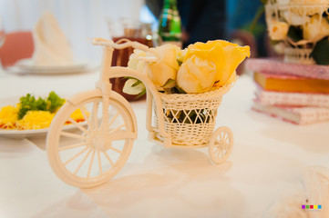 table set for wedding or another catered event dinner