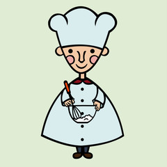 funny cook cartoon
