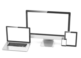 Ultimate web design, laptop, smartphone, tablet, computer, display