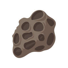 Meteorite cartoon icon