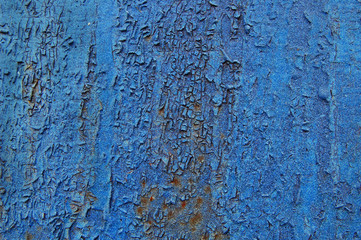 Cracked paint on metal