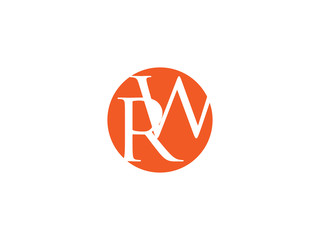 Double RW letter logo
