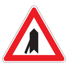 intersection sign - left