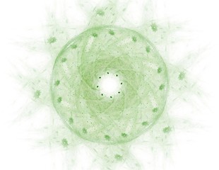 fractal radial pattern on the subject of science, technology and design