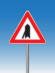 intersection sign- left