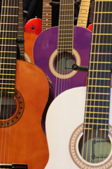 Fototapeta na wymiar Classical Guitar Body Closeup 