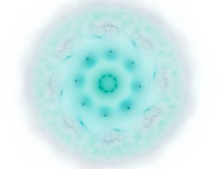 Elementary Particles series. Interplay of abstract fractal forms on the subject of nuclear physics science and graphic design.