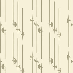 Historical halberd silhouettes pattern. Weapons pattern is perfect for textile design, web background, web design, wallpapers and notebook wrappings.