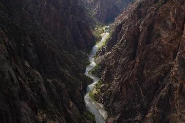Cercles muraux Canyon Black Canyon of the Gunnison, Colorado, États-Unis