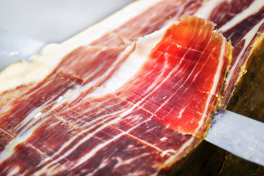  the court of a typical Jamon Iberico ham from Spain