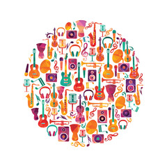 Music background. Vector illustration