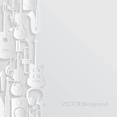 Fototapeta premium Music background. Vector illustration