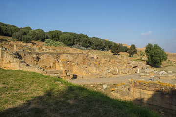 Remains of Roman city of Chellah necropolis. Rabat. Morocco.