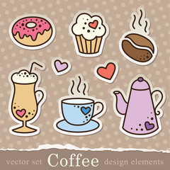 coffee stickers
