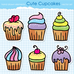 cupcakes set