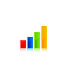 Business graph vector.