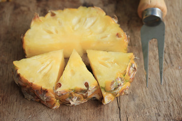 fresh pineapple sweet fruit