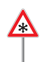 black ice traffic sign
