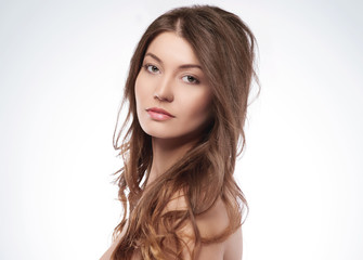 Fototapeta premium Young natural and beautiful woman