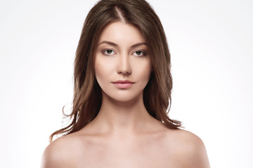 Fototapeta premium Portrait of natural and beautiful woman