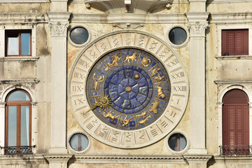 Saint Mark Clocktower with zodiac signs