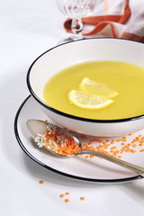 Red lentils soup