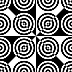 Seamless Circle and Triangle Background