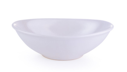 white bowl on white background