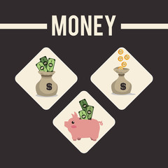 Money icons design 